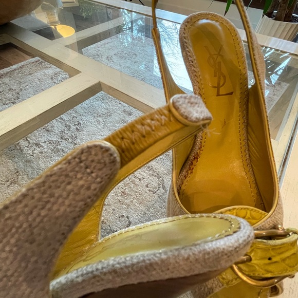 Yves Saint Laurent Slingback Heels~Size37.5 - Picture 3 of 9